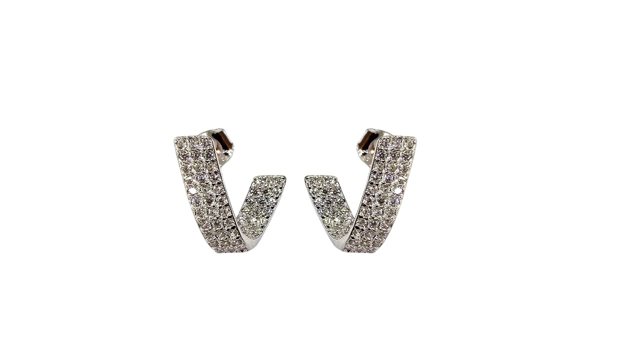 EARRINGS SILVER/ CUBIC ZIRCONIA - Image 2