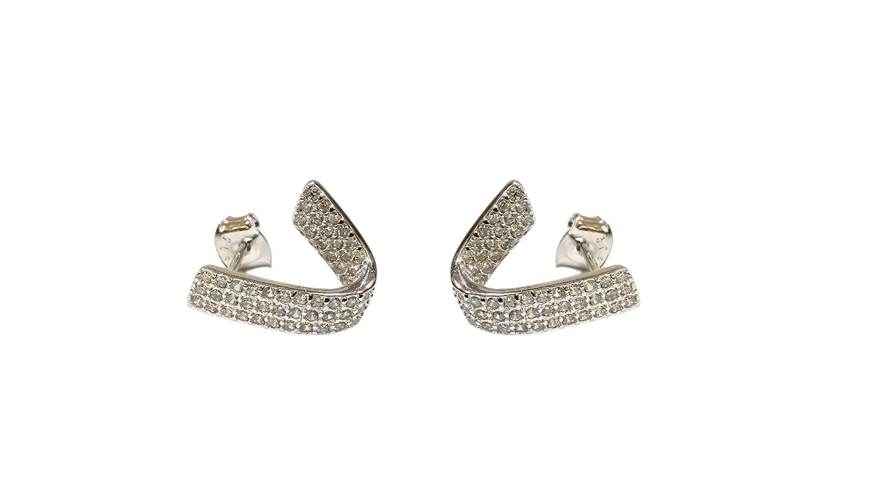EARRINGS SILVER/ CUBIC ZIRCONIA - Image 3