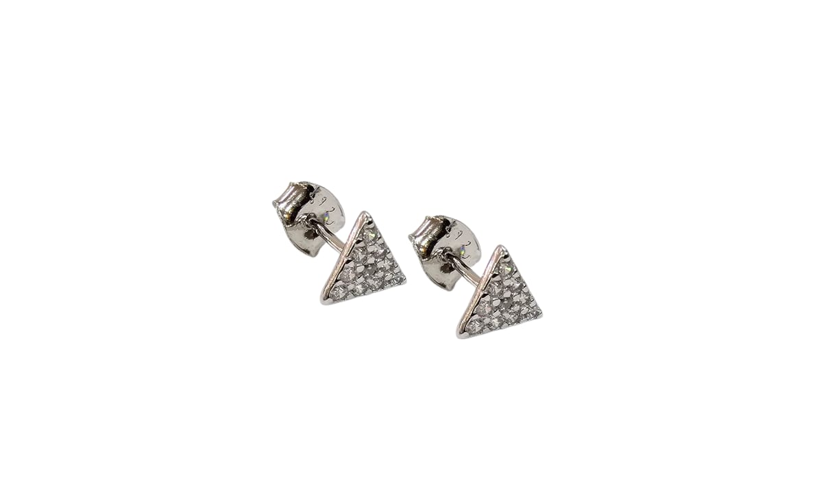 EARRINGS SILVER/ CUBIC ZIRCONIA - Image 2