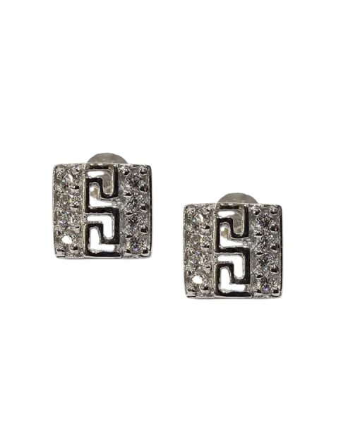 EARRINGS SILVER/ CUBIC ZIRCONIA
