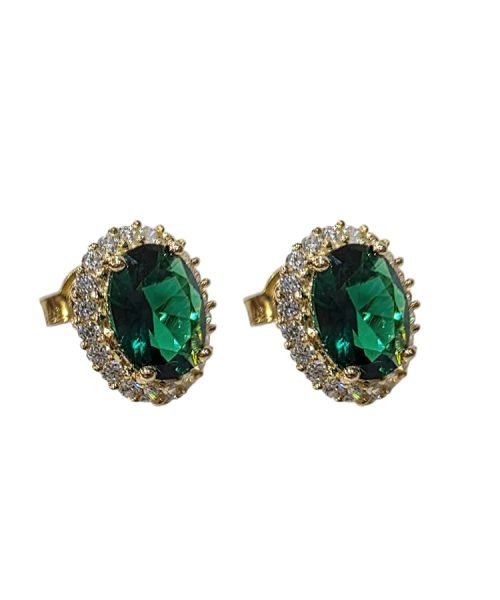 EARRINGS 9KT DIANE/ CUBIC ZIRCONIA