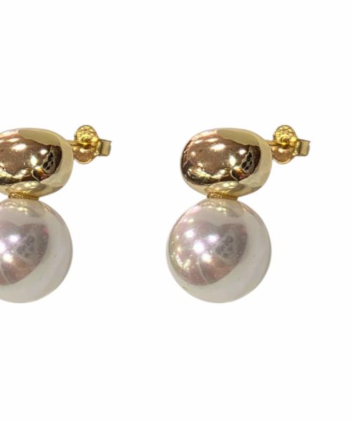 EARRINGS SILVER/ CULTURED PEARL