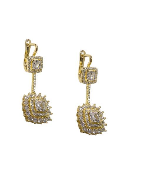 EARRINGS SILVER/ CUBIC ZIRCONIA