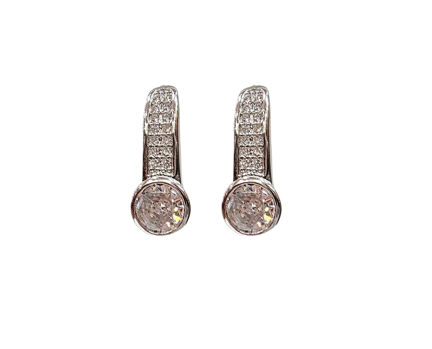 EARRINGS SILVER/ CUBIC ZIRCONIA