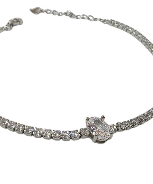 BRACELET SILVER/ CUBIC ZIRCONIA
