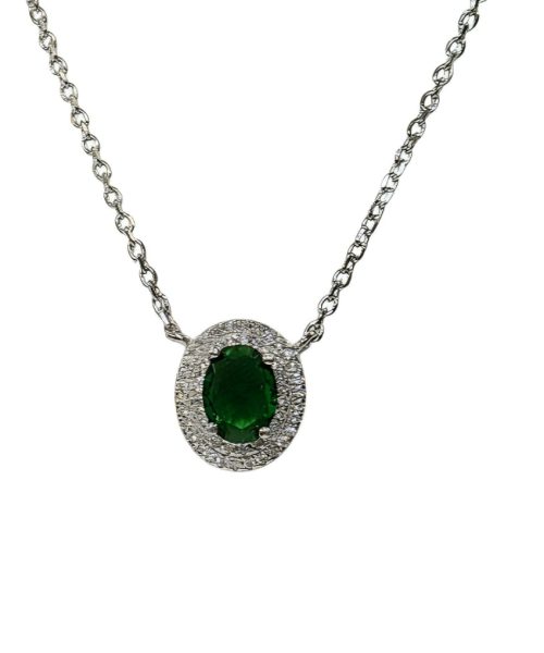 NECKLACE SILVER/ CUBIC ZIRCONIA