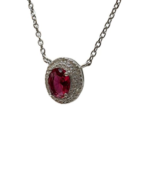 NECKLACE SILVER/ CUBIC ZIRCONIA