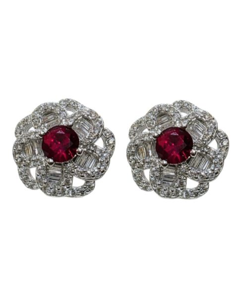 EARRINGS SILVER/CUBIC ZIRCONIA