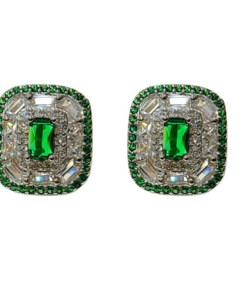 EARRINGS SILVER/CUBIC ZIRCONIA