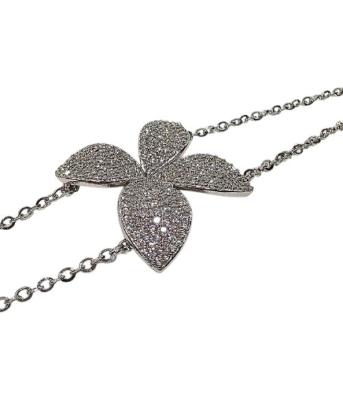 BRACELET SILVER / FLOWER/ CUBIC ZIRCONIA