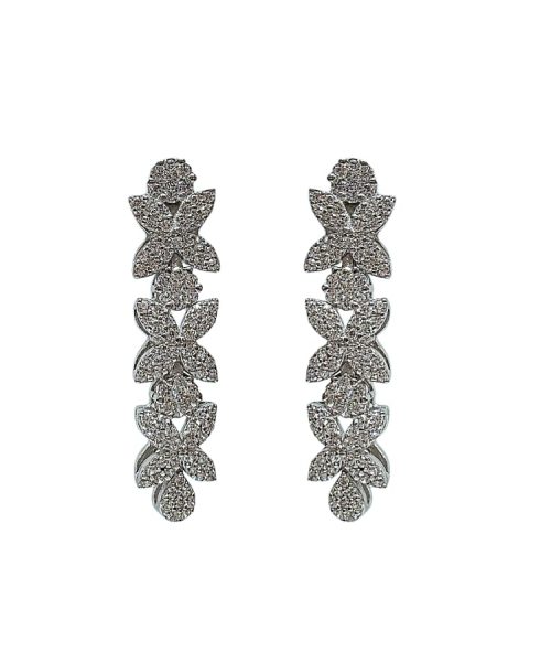 EARRINGS SILVER/ CUBIC ZIRCONIA