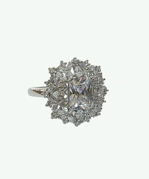 RING SILVER/ CUBIC ZIRCONIA