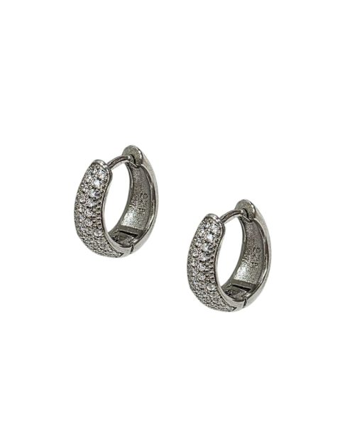 EARRINGS SILVER/ CUBIC ZIRCONIA