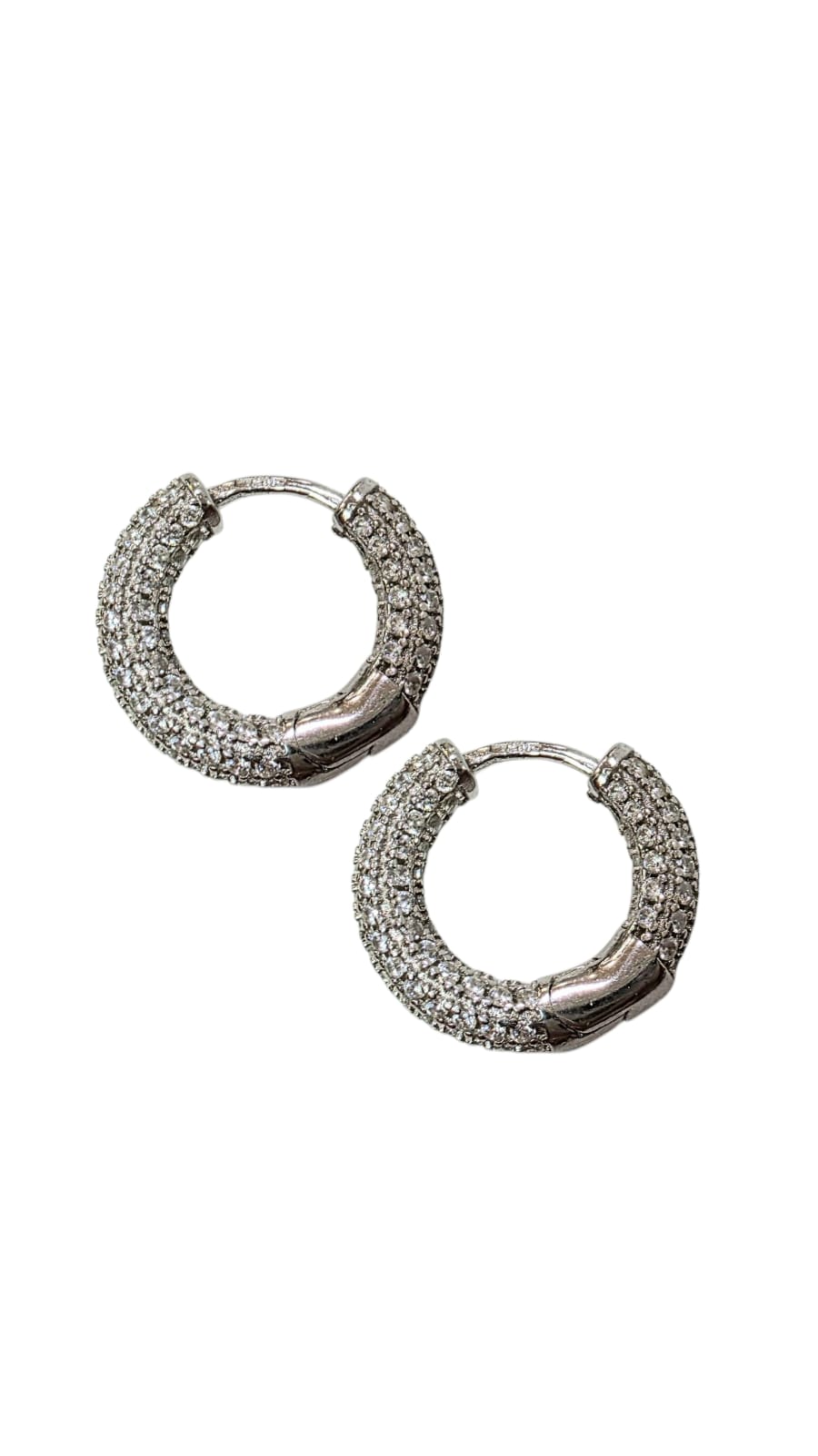 EARRINGS SILVER/ CUBIC ZIRCONIA