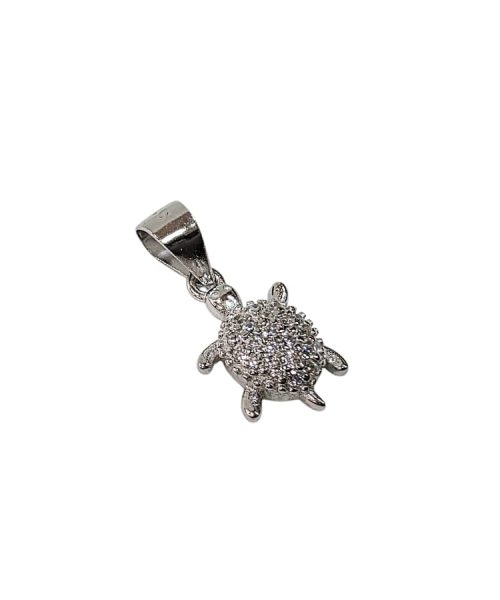 PENDANT SILVER/ TURTLE / CUBIC ZIRCONIA