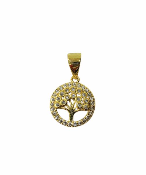 PENDANT SILVER/ TREE/ CUBIC ZIRCONIA
