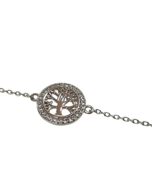 BRACELET SILVER/ TREE/ CUBIC ZIRCONIA
