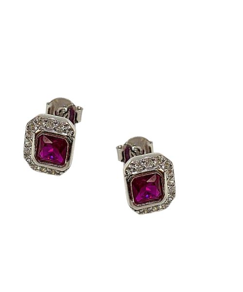EARRINGS SILVER/ CUBIC ZIRCONIA