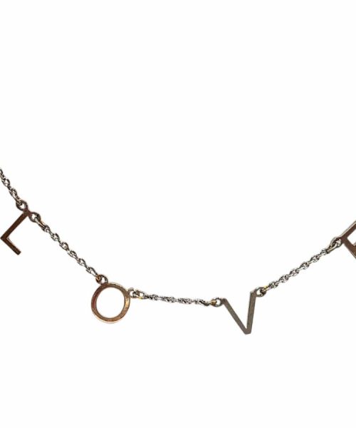 NECKLACE SILVER/ LOVE