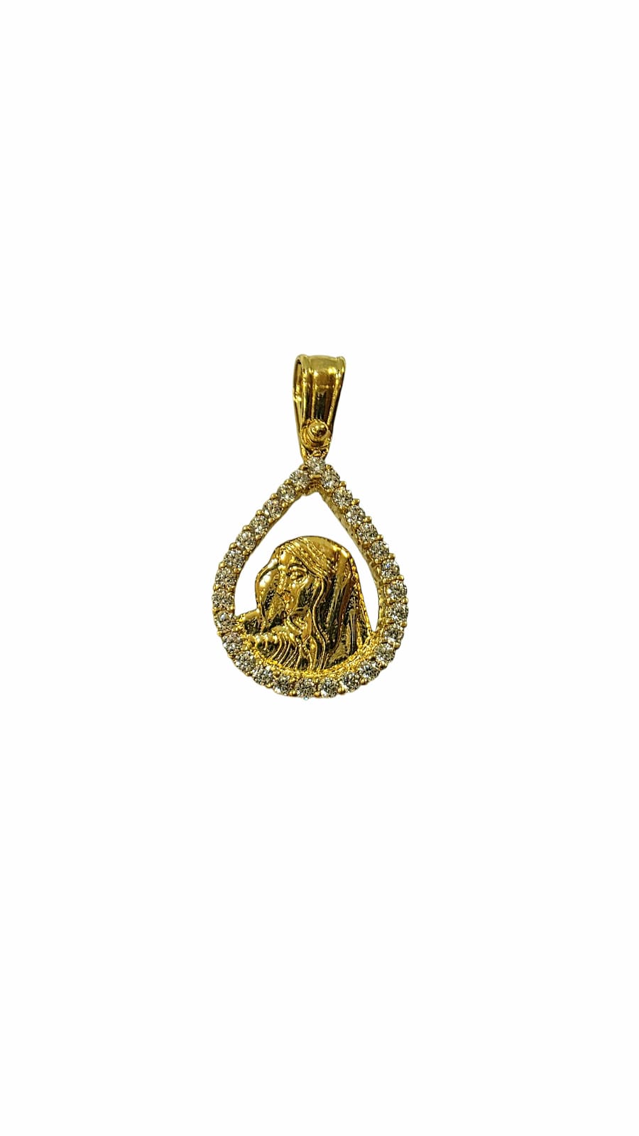 PENDANT 9KT/ SAINT MARY/ CUBIC ZIRCONIA