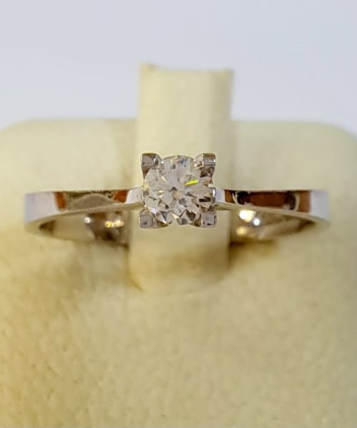 RING 18KT/0.18CT/ VS1 G
