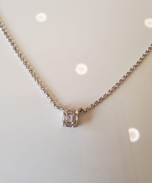 NECKLACE 18KT/DIAM.0.02CT/ 0.06BQ