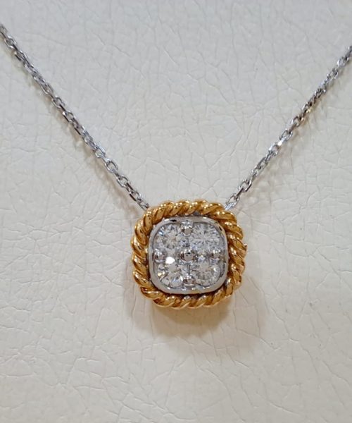 NECKLACE 18KT/0.26 SI1G