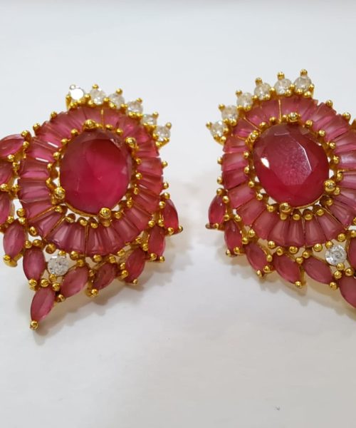 EARRINGS SILVER CZ
