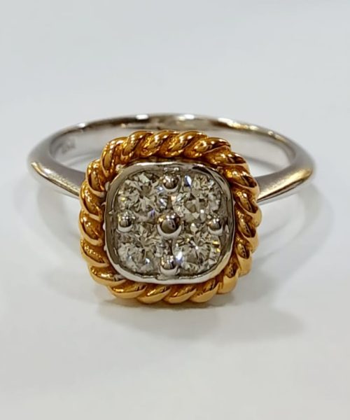 RING 18KT/0.26CT VSG