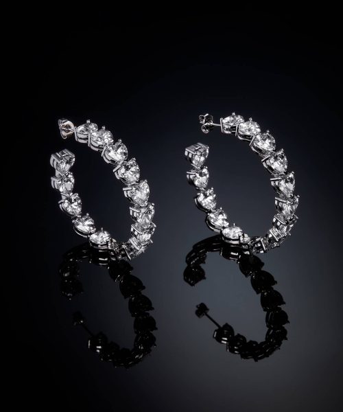 CHIARA FERRAGNI INFINITY LOVE J19AUV29 Silver Heart Earrings