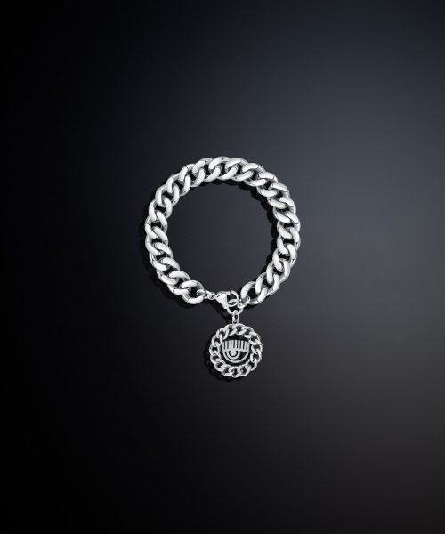 CHIARA FERRAGNI BOSSY CHAIN ​​J19AUW39 Silver Logo Bracelet