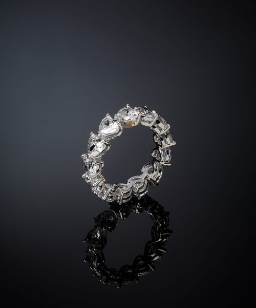 CHIARA FERRAGNI INFINITY LOVE J19AVG050 Silver Ring With White Hearts