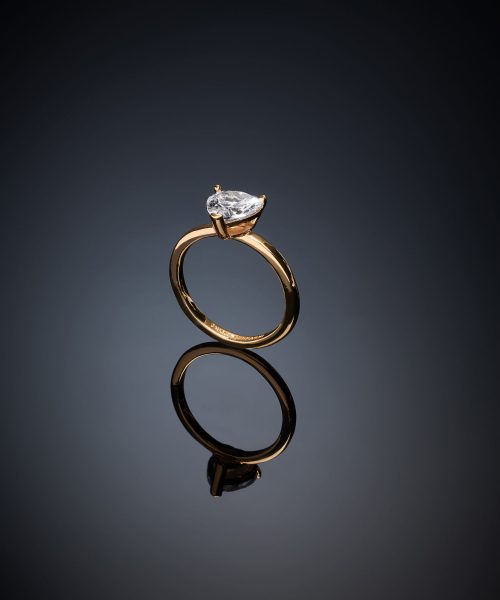 CHIARA FERRAGNI LOVE PARADE J19AVI380-No.14 Gold Single Stone Heart Ring