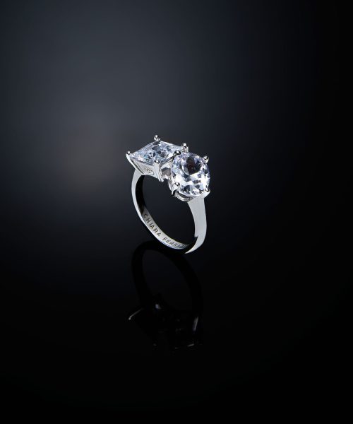 CHIARA FERRAGNI PRINCESS J19AVU070-No.16 Silver Ring With Stones