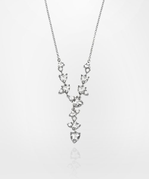 CHIARA FERRAGNI SILVER COLLECTION J19AXD15 Silver Necklace With Hearts