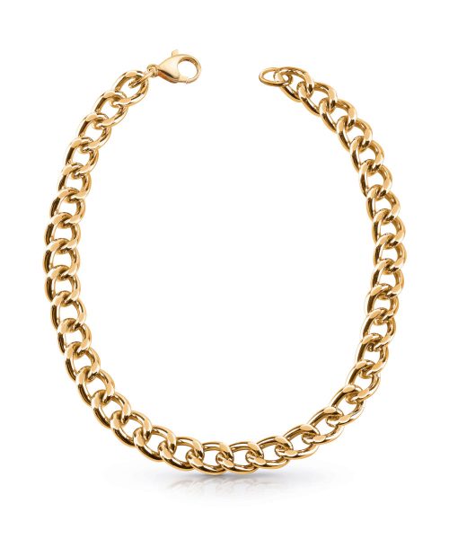 GUESS STEEL ENCHAINTED JUBN01371JWYGT/U Gold Chain Necklace