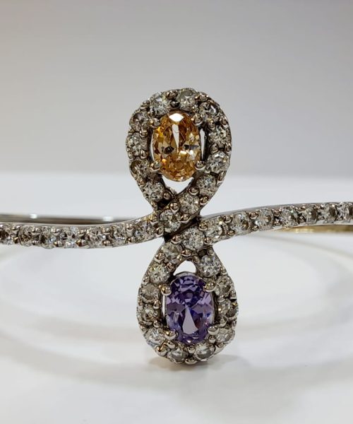 BANGLE SILVER/ CUBIC ZIRCONIA