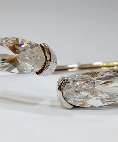 BANGLE SILVER/ CUBIC ZIRCONIA