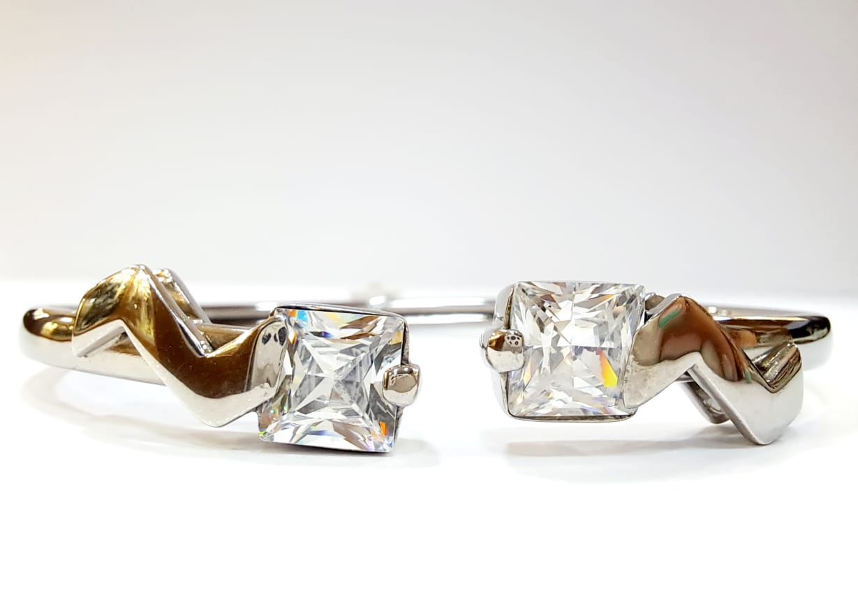 BANGLE SILVER/ CUBIC ZIRCONIA - Image 2