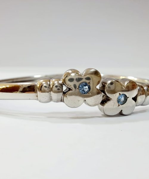 BANGLE SILVER/ CUBIC ZIRCONIA