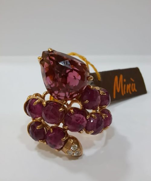 MINU BY GIOVANNI FERRARIS SNAKE RING 9K