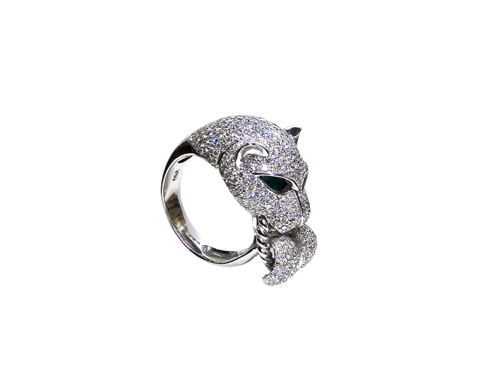 RING 18KT VSG 1.90CT/ 0.8CT EMERALD - Image 4