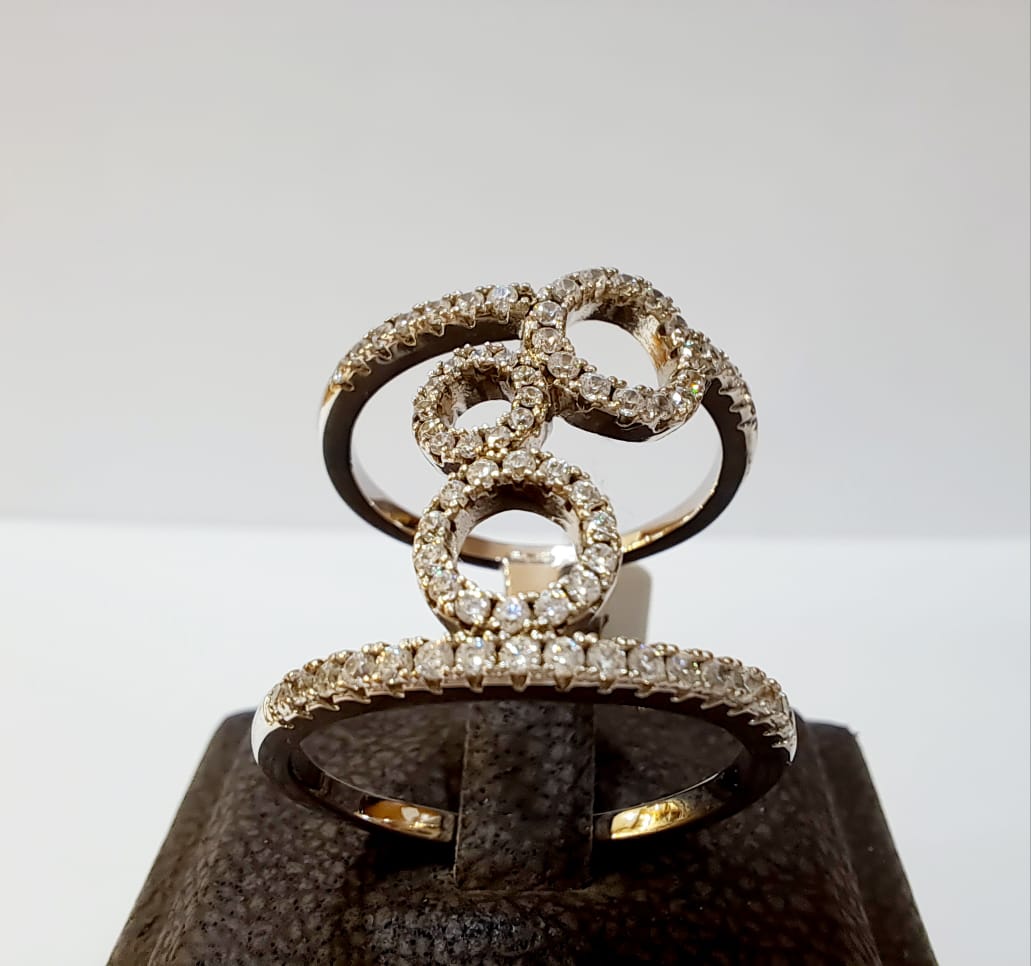 RING SILVER CZ