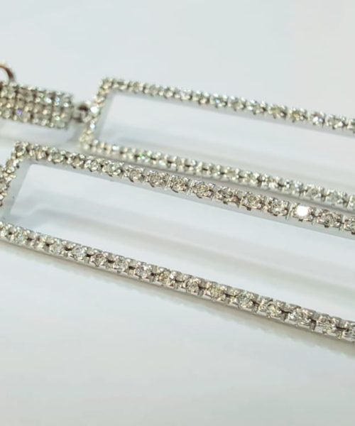 EARRINGS 18KT/ 0.74CT/VSG