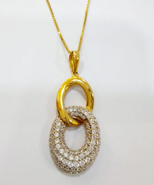 PENDANT 18KT/ CUBIC ZIRCONIA