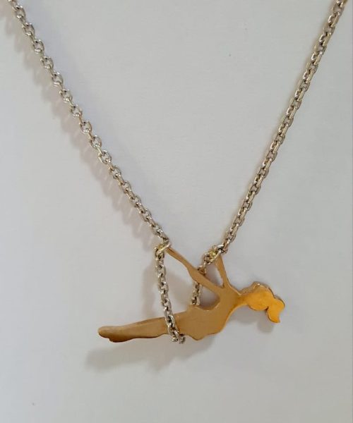 NECKLACE SILVER BALERINA