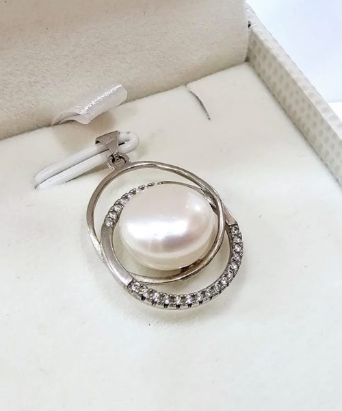 PENDANT SILVER/ CULTURED PEARL