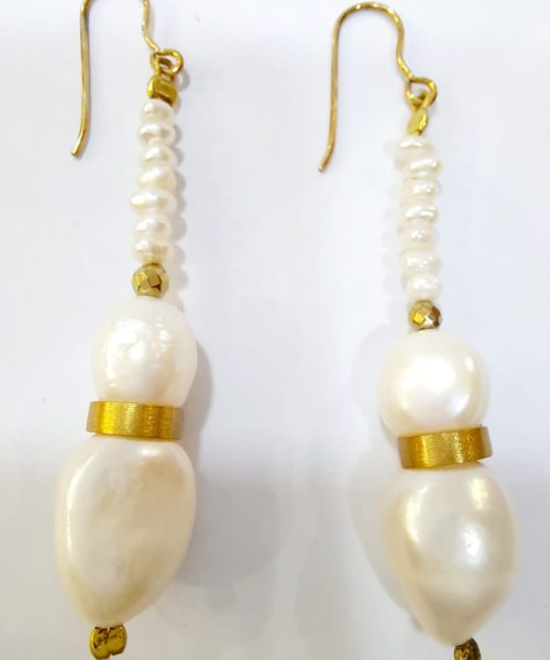 EARRINGS SILVER PEARL