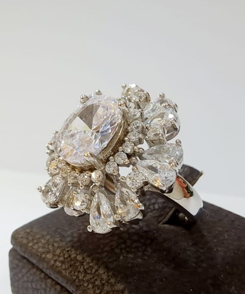 RING SILVER CZ