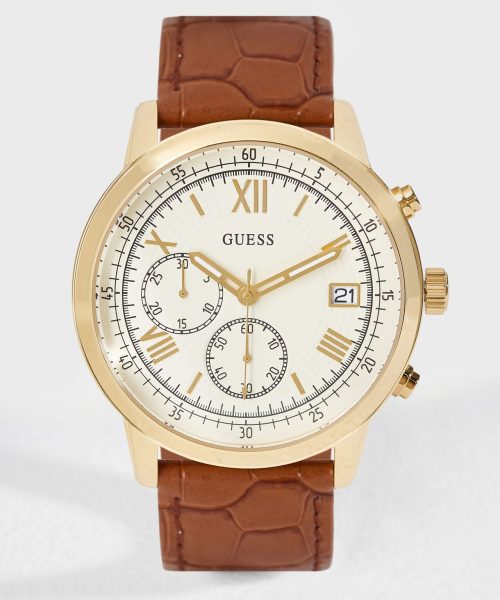 Guess Summit Analog White Dial Men’s Watch – W1000G3